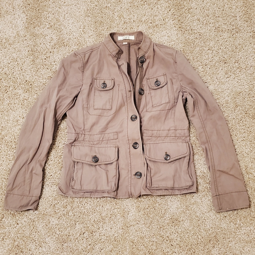 Ann Taylor LOFT khaki jacket